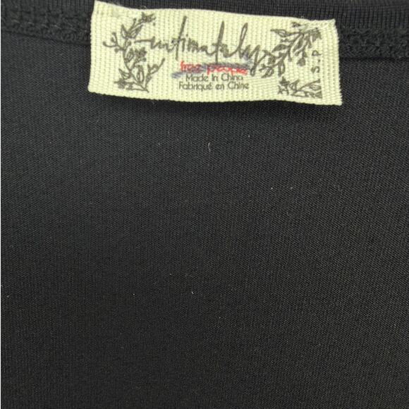 NWT Free People Intimately Truth Or Square Black Bodysuit Women’s Size Small - Picture 4 of 7